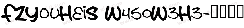 FZYouHeiS W450W3H3字体转换